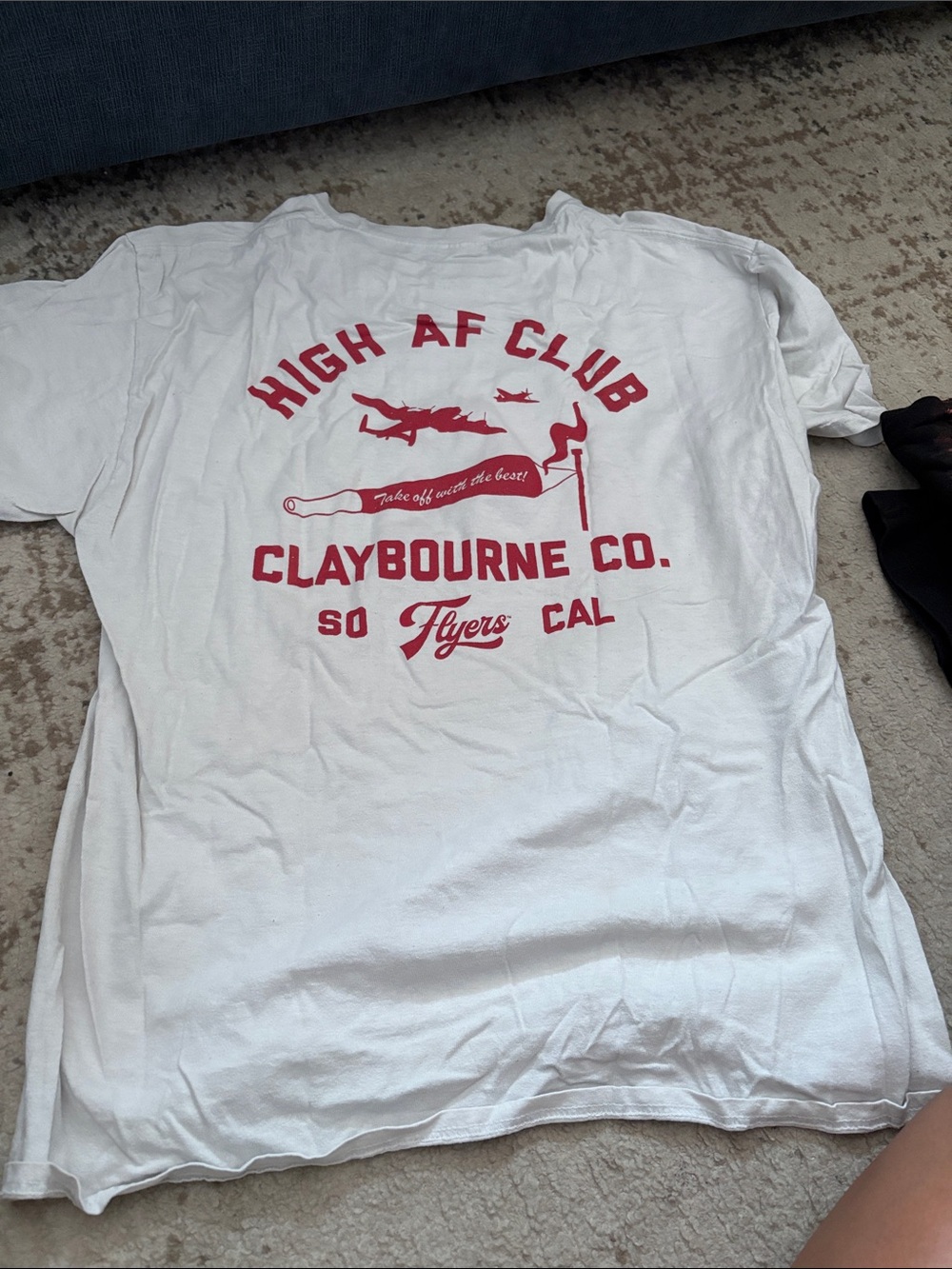 High AF Club Graphic Tee - White/Red